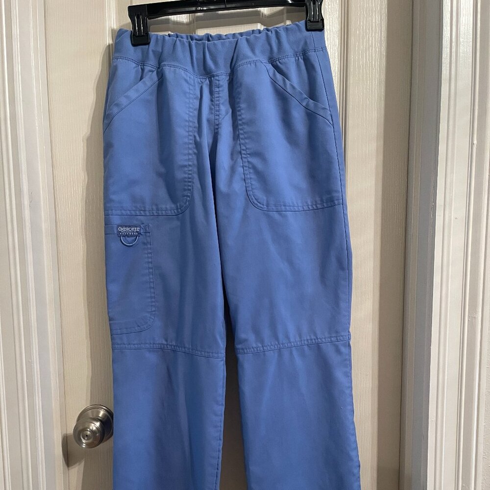 Cherokee Scrub Pants- Ceil Blue- Women's XS Petite